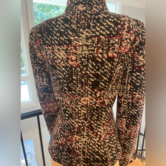 Zara Asymetrical Tweed Wool Jacket - Picture 4 of 5